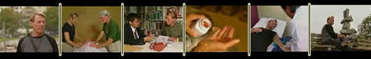 Film Clip Photo: Bradford McIntyre, living with HIV 20 years, on BODY+HEALTH Documentary:  SURVIVORS, November 22, 2004.