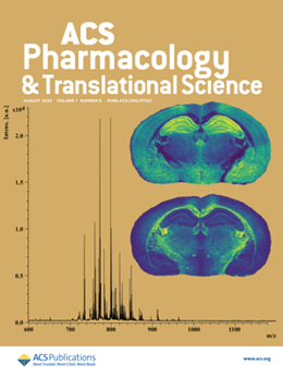 Pharmacology & Translational Science featured the study on its cover. The two images on the right show the results from mass spectrometry performed on the mouse brain samples. The different colors represent the abundance of a particular lipid at each precise location.