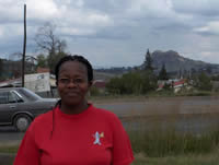 Lesotho, Boleloa Falten, with road and hill in bckground - Photo Credit: THOMAS Mar 08 041