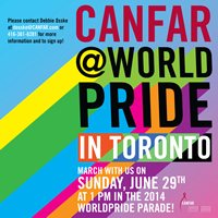 CANFAR @ WORLDPRIDE IN TORONTO - www.canfar.com