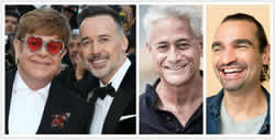 Sir Elton John and David Furnish, Olympian Greg Louganis, and Broadway star Javier Munoz