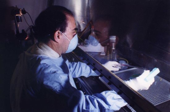 Jay Levy, MD, deeply engaged in his early research