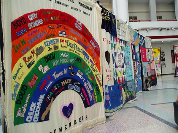 IDS 2006 - Canadian AIDS Memorial Quilt panels on public display - August 13 - 18, 2006