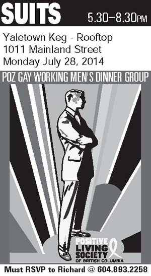 SUITS - POZ GAY WORKING MEN'S DINNER GROUP - www.positivelivingbc.org